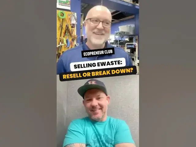 Video thumbnail for eWaste: Resell or break down for bulk scrap?