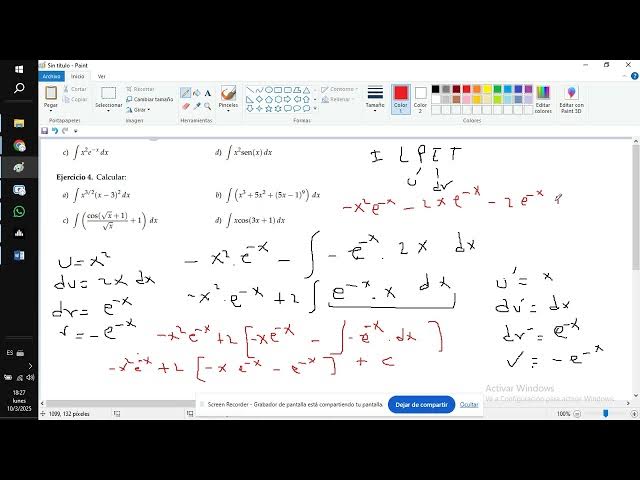 Video thumbnail for mate51 ejercicios integrales parte 2