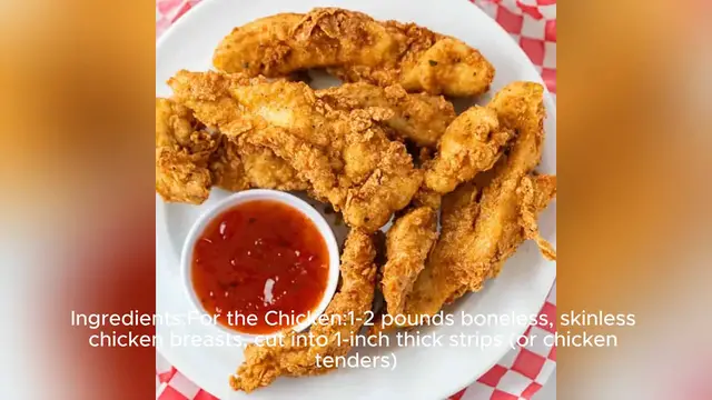 Video thumbnail for fried chicken tenders recipe