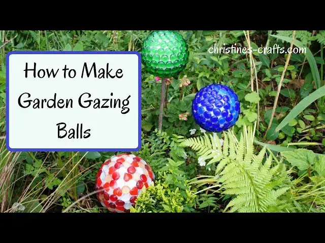 Video thumbnail for HOW TO MAKE A GARDEN GAZING BALL / GLOBE - super quick and easy and cheap!
