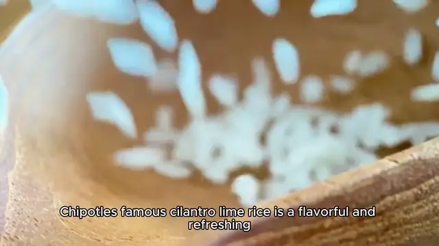 Video thumbnail for chipotle rice recipe