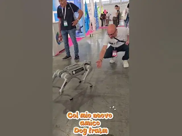 'Video thumbnail for Col mio nuovo amico cane robot al Web marketing festival di Bologna'