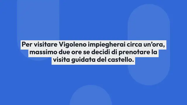 Video thumbnail for 5 COSE DA FARE E VEDERE A VIGOLENO IMPERDIBILI