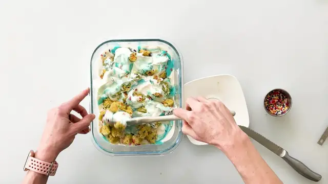 'Video thumbnail for EASY Funfetti Birthday Cake Cottage Cheese Ice Cream Recipe (1080p_24fps_H264-128kbit_AAC)'