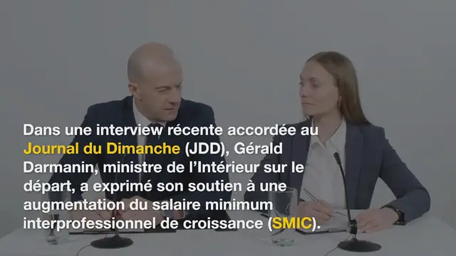 Video thumbnail for Gérald Darmanin se dit ouvert à l’augmentation du SMIC