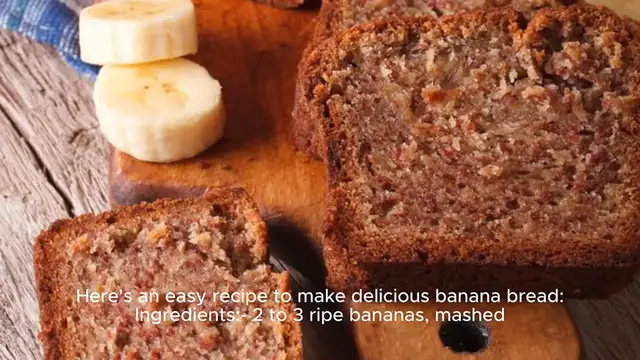 Video thumbnail for banana bread recipe easy