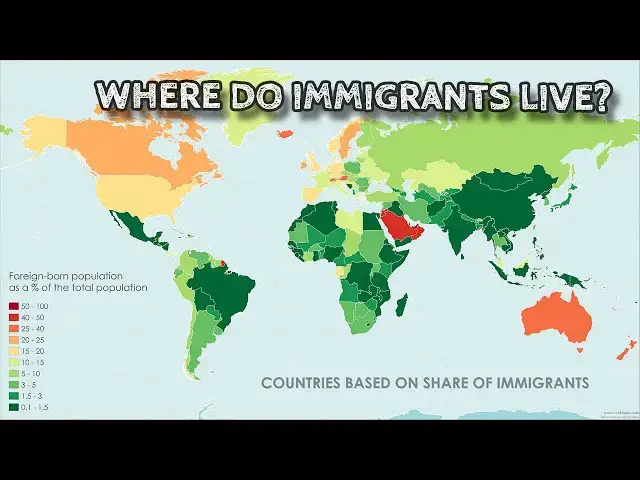 'Video thumbnail for Immigration by Country: A World Map of Foreign-Born Populations'