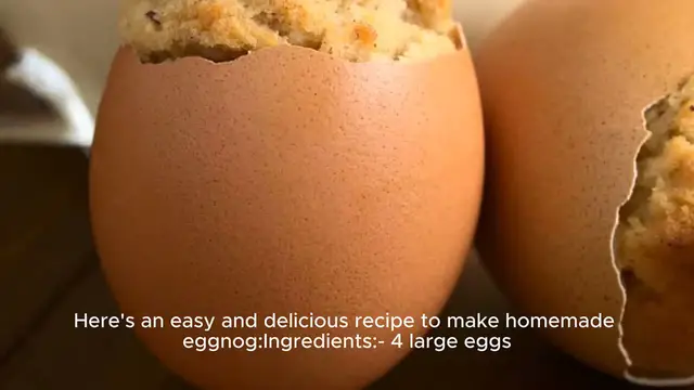 Video thumbnail for egg nog recipe