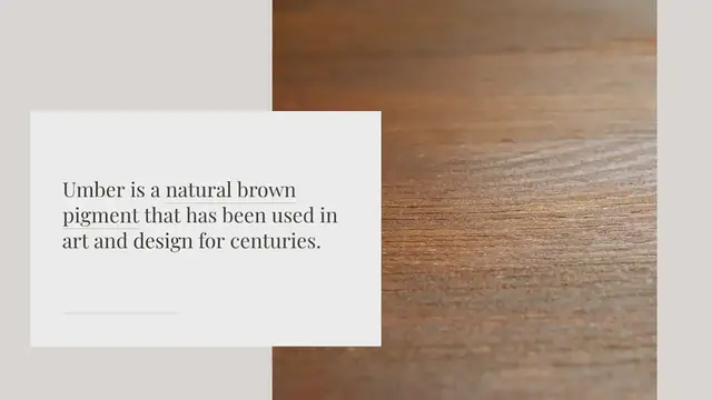 Video thumbnail for What is umber shade?