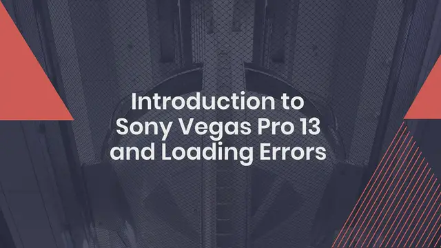Video thumbnail for How to Fix a Loading Error in Sony Vegas Project 13 Files.