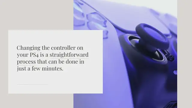 Video thumbnail for How do you change the controller on PS4?