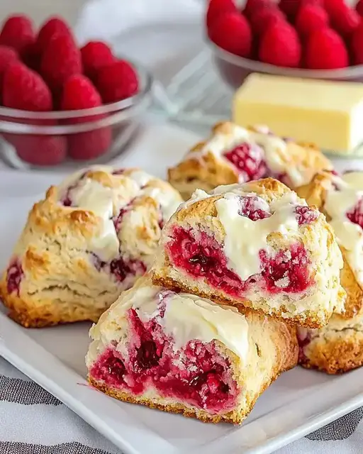 Video thumbnail for Best Raspberry White Chocolate Scones Recipe | Fluffy & Buttery Bakery-Style Scones