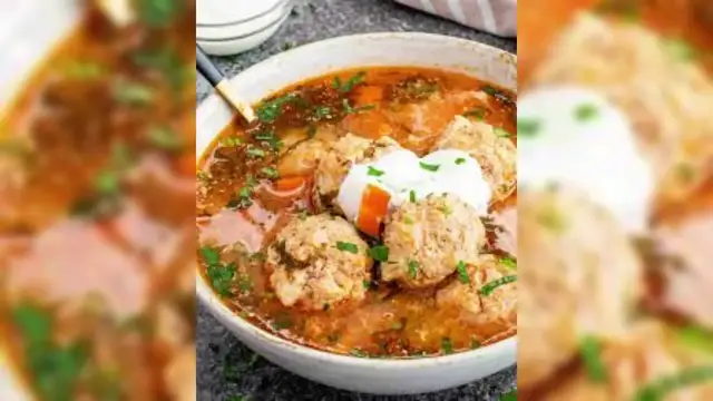 Video thumbnail for Meatballs soup (ciorbă de perișoare) Recipe