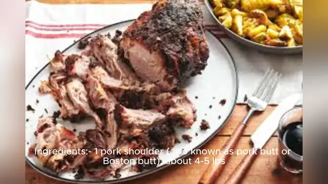 Video thumbnail for pork shoulder recipe