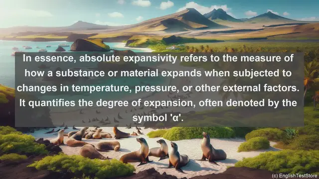 Video thumbnail for Absolute expansivity in science  definition and examples