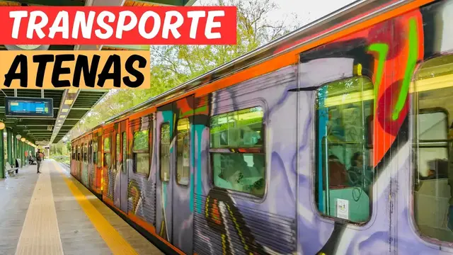 Video thumbnail for Transporte público - ATENAS NA GRÉCIA #grecia