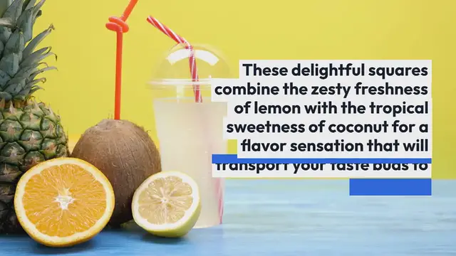 Video thumbnail for Lemon Coconut Cream Squares Recipe