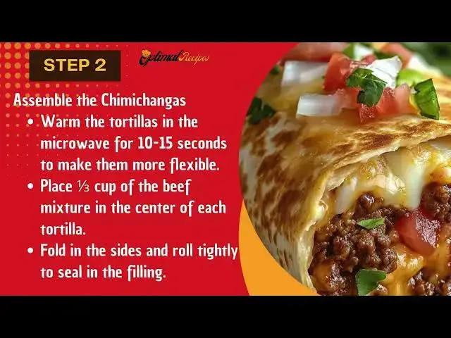 Video thumbnail for Cheesy Beef Chimichangas – Easy Dinner Recipe