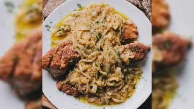 Video thumbnail for Pork Tenderloin Smothered in Onion and Mustard Recipe