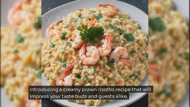 Video thumbnail for Creamy Prawn Risotto Recipe