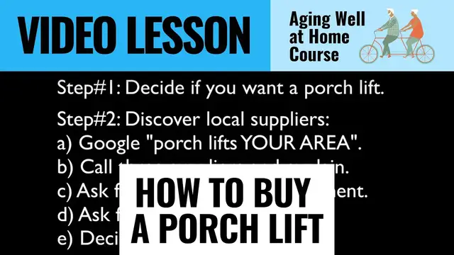 'Video thumbnail for 65VIDEO   How to Buy a Porch Lift'