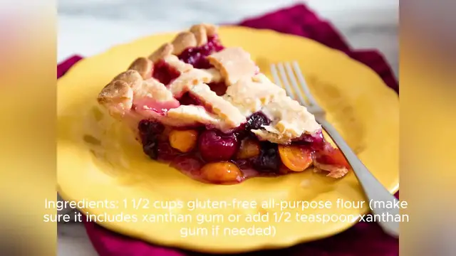Video thumbnail for gluten free pie crust recipe