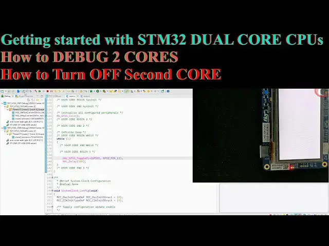 Video thumbnail for STM32 Dual Core #1. Getting started with STM32 Dual Core CPUs || STM32H745 || How to DEBUG