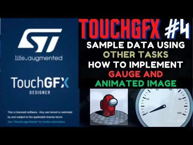 Video thumbnail for Touch GFX #4. Send data to UI || Sampling from another task || Gauge || Animation