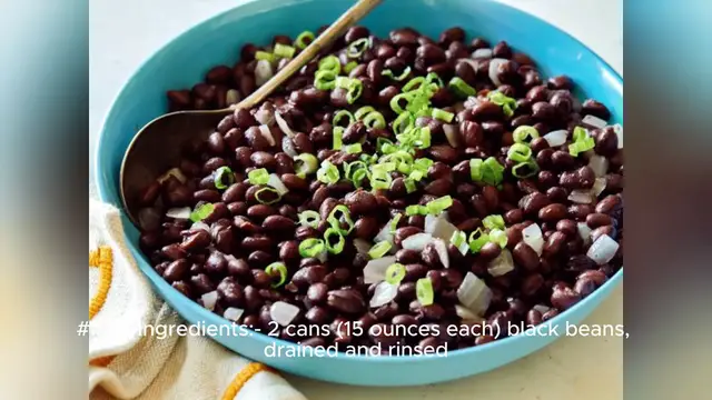 Video thumbnail for black bean recipe