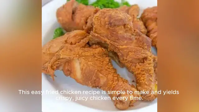 Video thumbnail for fried chicken recipe easy