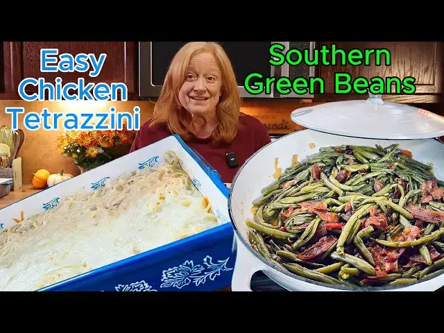 Video thumbnail for Creamy Chicken Tetrazzini & Southern Green Beans Dinner