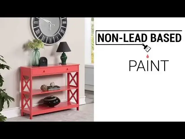 'Video thumbnail for Convenience Concepts Oxford 1 Drawer Console Table with Shelves, White'