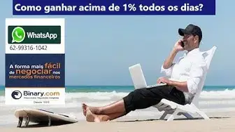 Video thumbnail for { FANTASTICO} Como ganhar acima de 1% todos os dias com Robô Bot Binary
