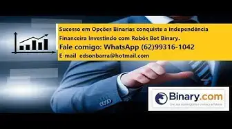 Video thumbnail for CONQUISTE SUA INDEPENDÊNCIA FINANCEIRA COM ROBO BOT BINARY