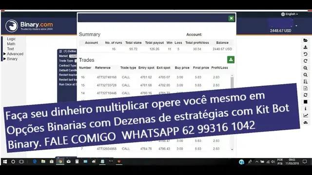 Video thumbnail for Faça seu dinheiro multiplicar opere você mesmo BOT HIGHER UP 15 SEG