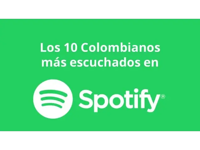 'Video thumbnail for Los 10 Colombianos más escuchados en Spotify'