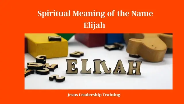 Video thumbnail for Spiritual Meaning of the Name Elijah