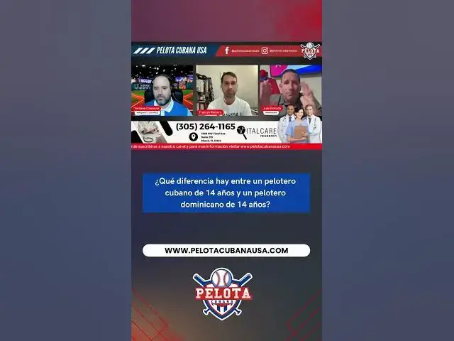 Video thumbnail for ¿Qué diferencia hay entre un pelotero cubano de 14 años y un pelotero dominicano de 14 años?