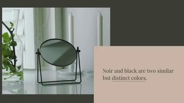 Video thumbnail for Is noir the same as black?