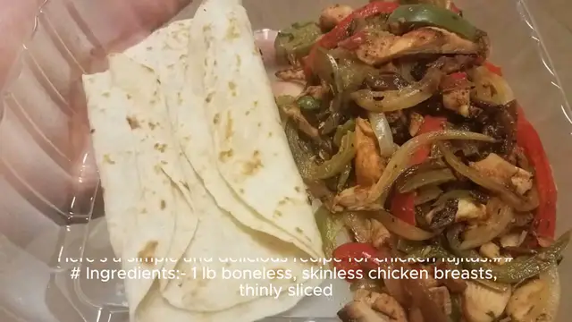 Video thumbnail for fajitas recipe