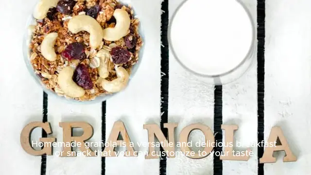 Video thumbnail for granola recipe