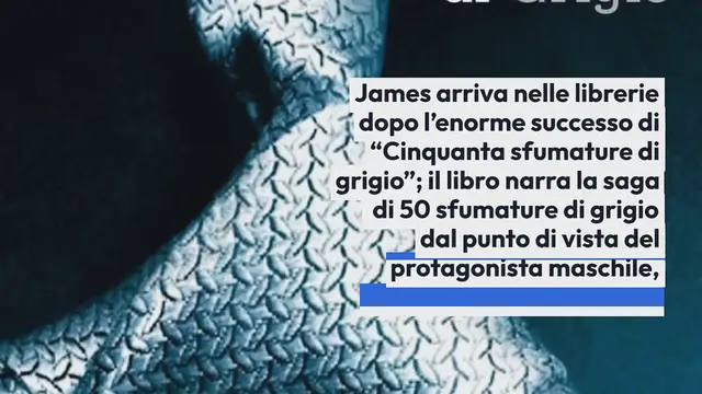 Video thumbnail for Grey il romanzo di E.L.James: news, trama e inediti