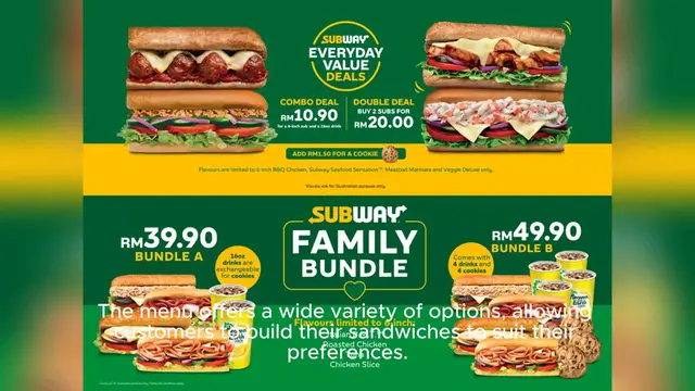 Video thumbnail for subway menu