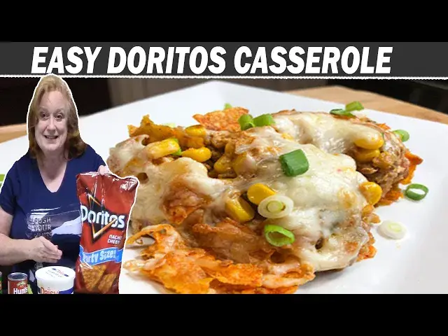 Video thumbnail for DORITOS CASSEROLE RECIPE | How to make an Easy Ground Beef Dinner with Mexican Flair