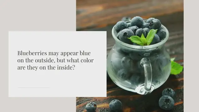 Video thumbnail for Are blueberries blue or purple on the inside?