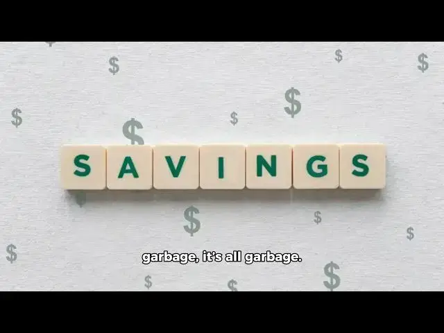 Video thumbnail for Saving is garbage
