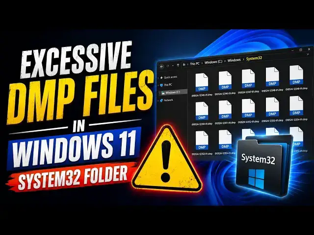 Video thumbnail for Excessive DMP Files in Windows 11 System32 folder