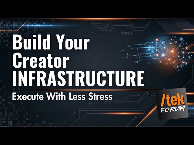 Video thumbnail for Build Your Creator Infrastructure: Execute With Less Stress & More Strategy