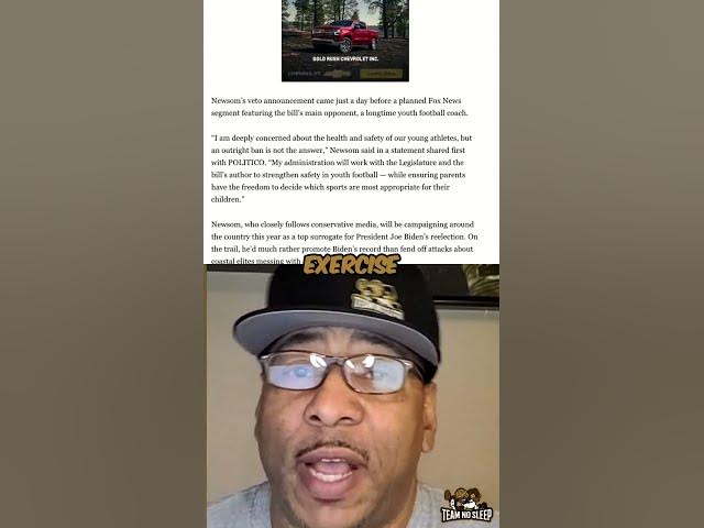 Video thumbnail for California Governor SAVES Youth Football