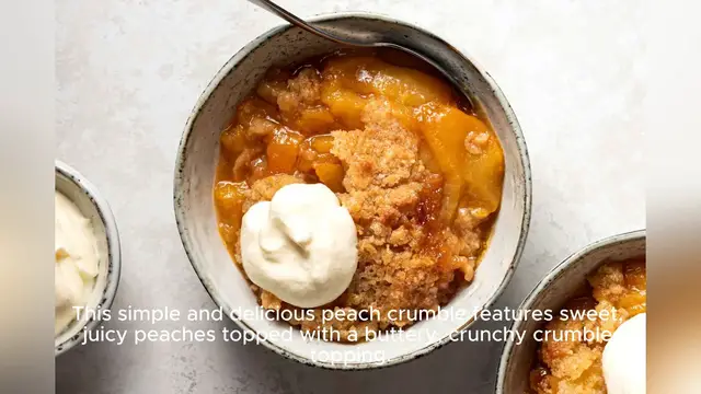 Video thumbnail for peach crumble recipe